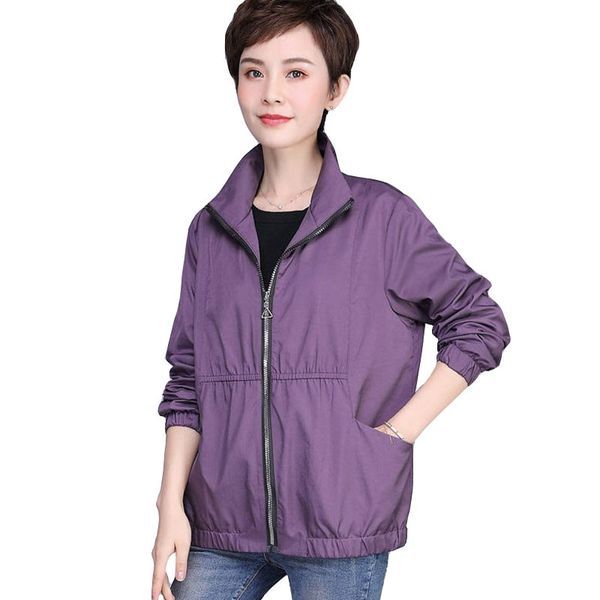 

women's jackets women coat spring autumn casual long sleeve overcoat pocket zipper jacket windbreaker famale outwears plus size 5xl p56, Black;brown