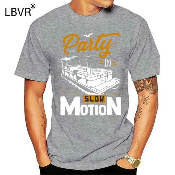

men t shirt party in slow motion pontoon boat version women t-shirt