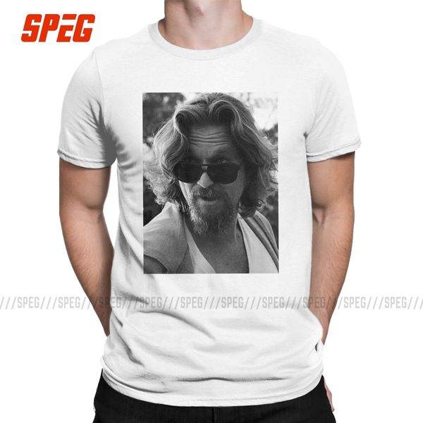 

мужские футболки the dude the big lebowski юмористическая хлопок tee рубашки с коротким рукавом футболки круглым воротом одежда печатные