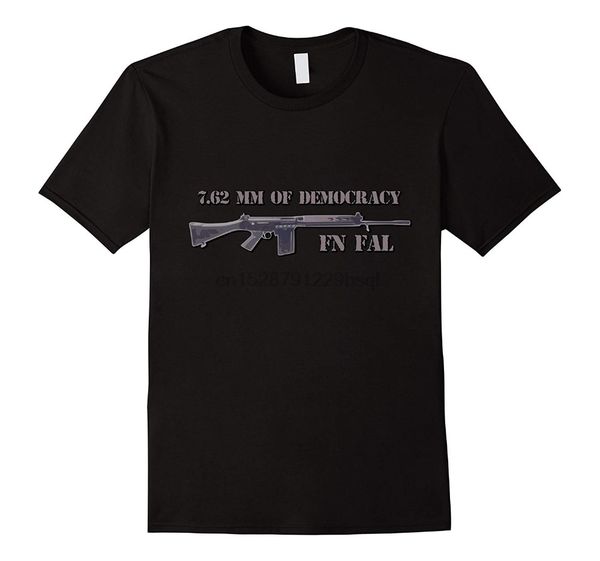 

men summer fashion short new o-neck tee shirts fn fal fan 7.62 mm of democracy t shirts