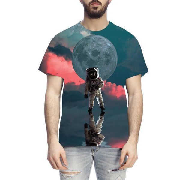 

spaceship rocket ho 3d space astronaut print spacex 3d print shirts kawaii anime plus size men clothing