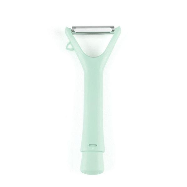 

y-shape 2 in 1 peeler premium vegetable parer fruit knife with stainless steel blade portable travel kitchen gadgets blue pink green