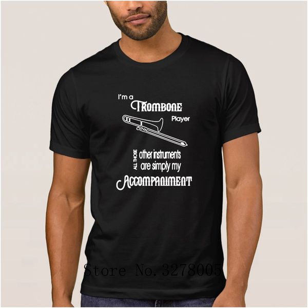 

trombone player t shirts for men funny casual men's t-shirt summer style euro size s-3xl men's tee shirt pop tee