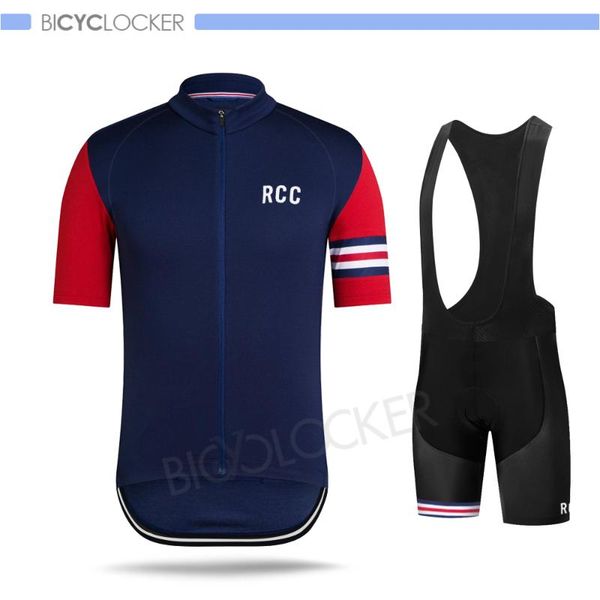 

classic rcc cycling clothing men jersey set short short sleeves pro team 2020 summer road bike uniform ropa ciclismo training, Black;blue
