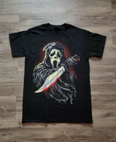 

new scream ghostface ужас футболка tee shirt мода большой большой размер