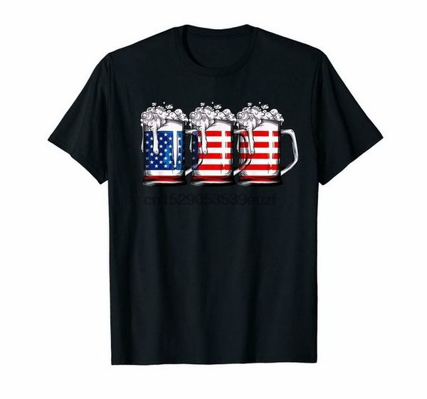 

black beer американский флаг t shirt 4го июля мужчины женщины merica сша 100% хлопок street wear fashion tee shirt