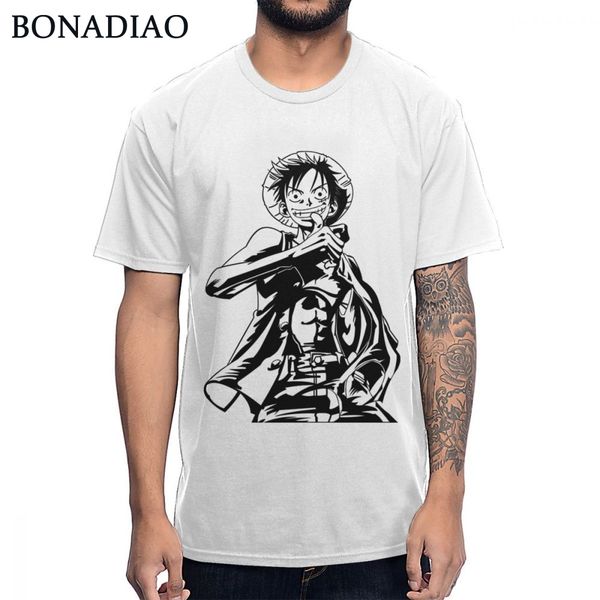 

luffy straw hat pirates one piece t shirt 2019 fashion design harajuku streetwear t-shirt leisure 100% cotton camiseta