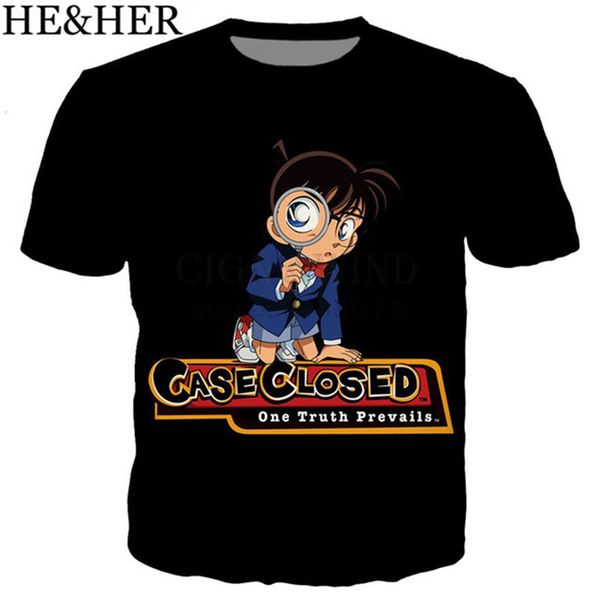 

classic anime detective conan 3d print shirts kawaii hentai comics men clothing