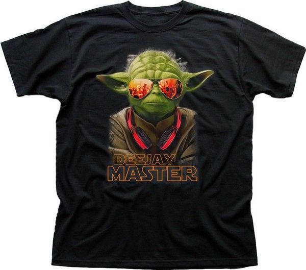 

dj yoda jedi master clubbing tjesto funny black t-shirt fn9423 tee fashion style men tee hip hop funny tee
