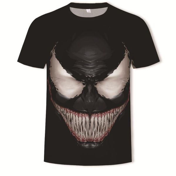 

2020 лето отравы 3d цифровую печать мужской случайных пуловеры футболка, Black;blue