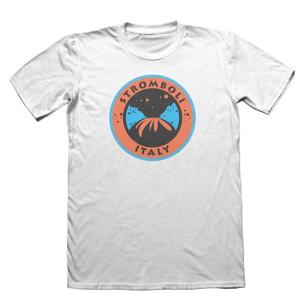 

2019 летний стиль моды стромболи италия тирренское вулкан t-shirt - день отца рождественский подарок футболочку