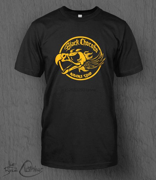 

final fantasy t-shirt black chocobo riders club men ffxv 15 moogle cactuar