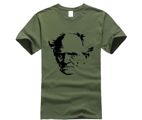 

arthur schopenhauer t-shirt novelist author writer poetry book philosophy men 2020 new sleeve cotton print plain t shirts20