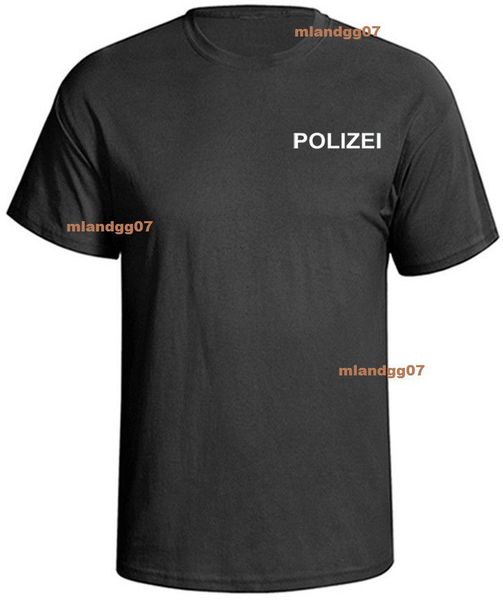 

2019 fashion polizei t-shirt german police shirt - two sides print sz s-3xl tee shirt
