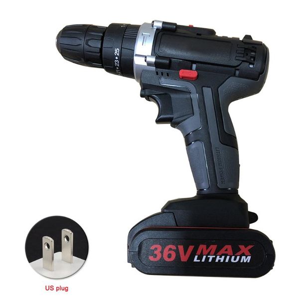 

3in1 handheld brushless cordless drill 36v rechargeable home ergonomic 2 speed multifunction battery powered 25 torque impact
