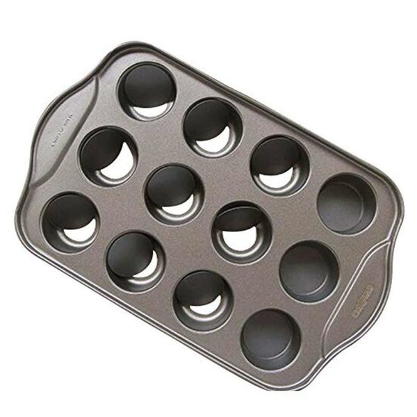 

non stick pan cheesecake 12 cup removable metal round cake& cupcake& muffin oven form mold for baking bakeware dessert tool t200111