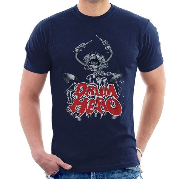 

drum hero t-shirt animal drummer show muppet inspired paiste zildjian tee mens t shirt