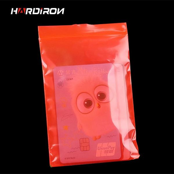 

hardiron red color small size self sealing bags jewelry mini custom size pouches plastic packaging bags