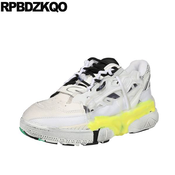 

trainers women 11 flats luxury large size thick sole creepers platform shoes  mesh white elevator sneakers muffin footwear, Black