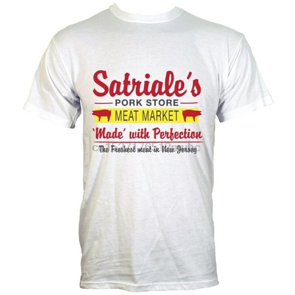 

t-shirt satriale's pork store men's white