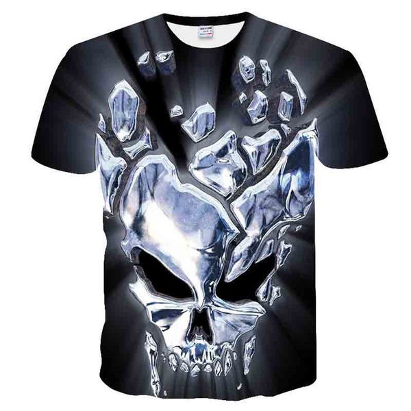 

mask unique 3d skull print peking opera halloween 3d print shirts oversized funny anime men clothing
