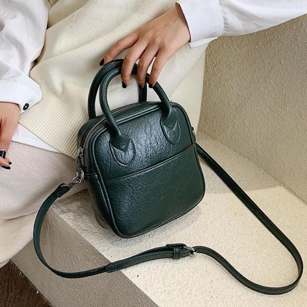 

vintage fashion female small tote bag 2020 new pu leather women's designer handbag casual shoulder messenger bag