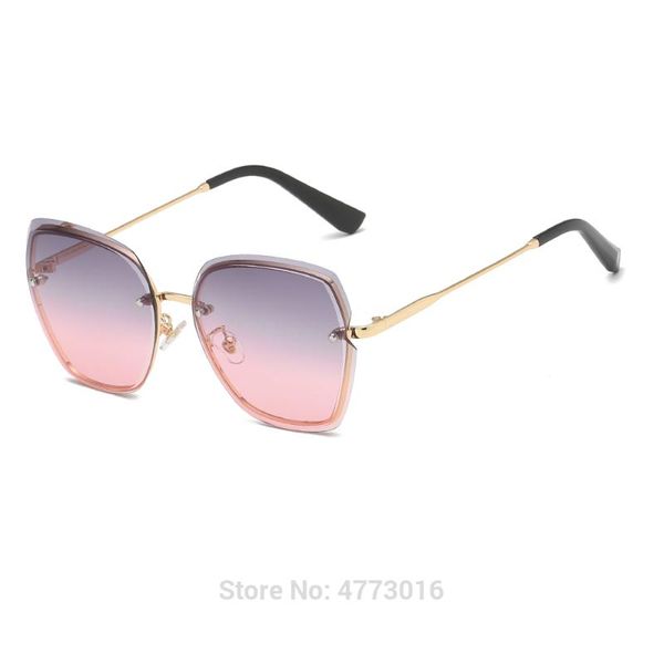 

wholesale supply of new ladies fashion sunglasses with large frame sunglasses european and american outdoor trend, White;black