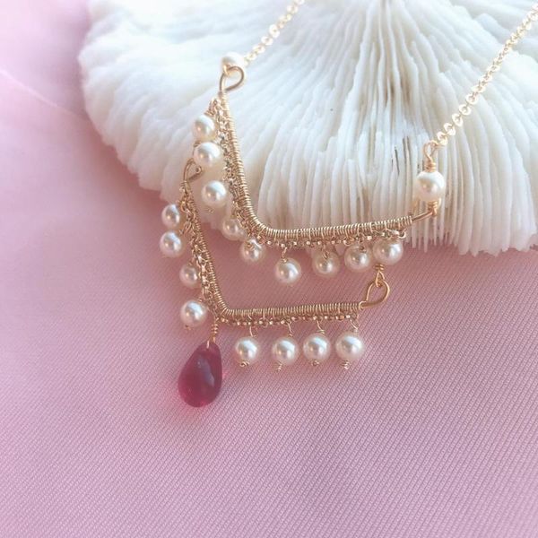 

ccijing pearl necklace with water drop shape is sweet and romantic for parties sg0005, Silver