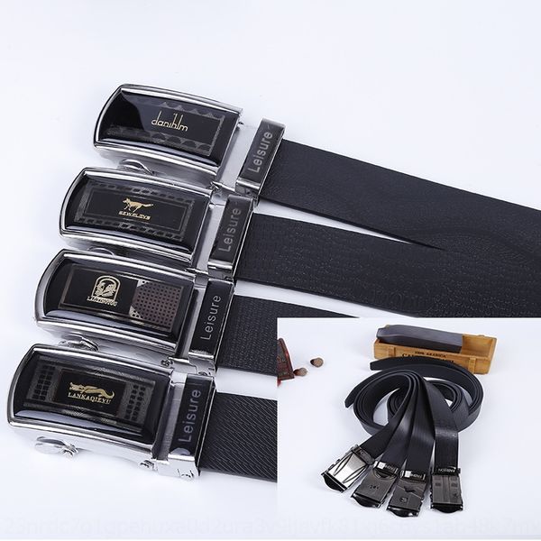 

more than cowhide casual men's alloy pull continuous more than cowhide leather leather beltcasual men's alloybelt pull continuous, Black;brown
