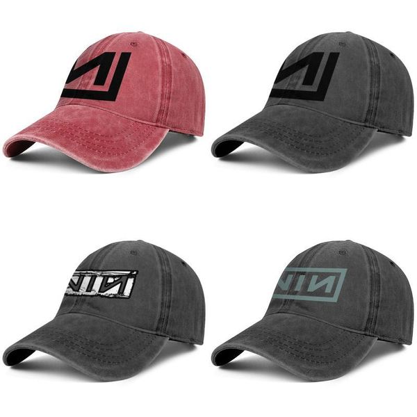 

men women nine inch nails closer fashion denim baseball cap cool washed dad hat adjustable vintage ball nine inch nails black band logo, Blue;gray