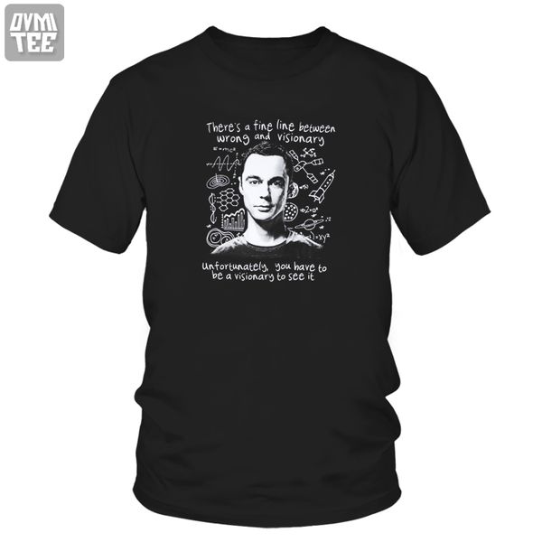 

doctor sheldon cooper funny short sleeve t shirt fineline men 100% cotton top