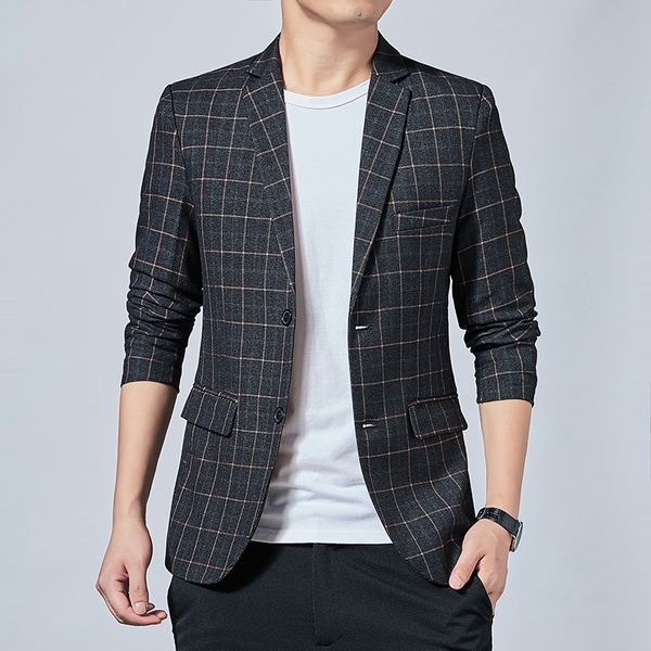 

men's suit wedding party suit plaid slim fit fashion british style, White;black