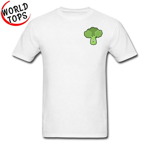 

pure cotton men's short sleeved tee shirt kawaii broccoli tshirts custom team tees 2018 fashion brand leisure t shirt for men