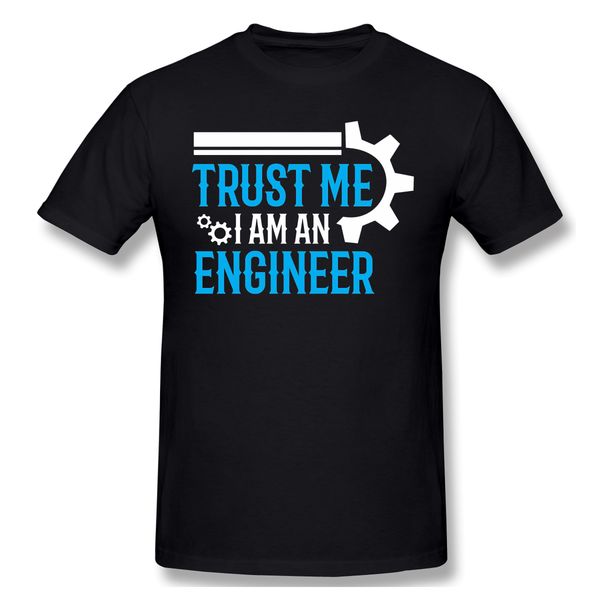 

t shirts men cool engineer t-shirt 100% cotton trust me i am an engineer pure cotton tees