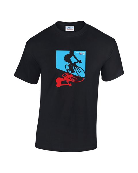 

2019 new summer tee shirt tour of britain shadow cyclist t-shirt mens printed cotton t-shirt cool t-shirt