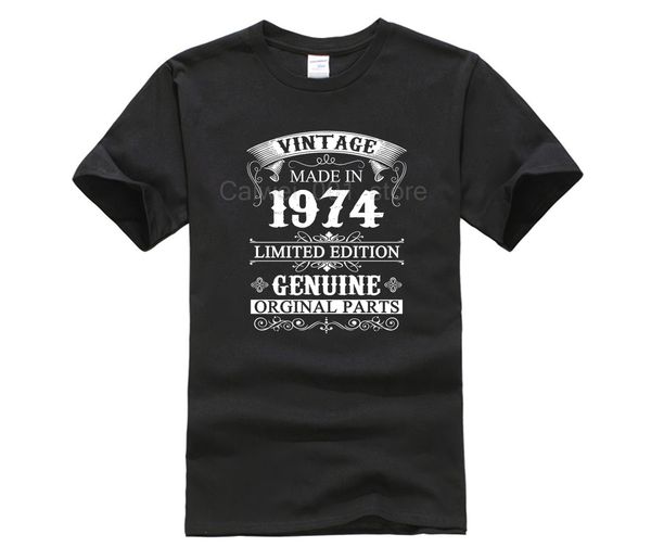 

casual o neck loose summer t shirt for men summer funny print made in 1974 43 years old 43rd birthday gift ideas tshirt trend