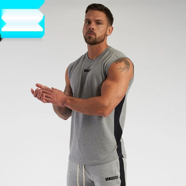 

muscle age waistcoat fitness vest t-shirt vest men' loose running training sports sleeveless t-shirt uedqy, White;black