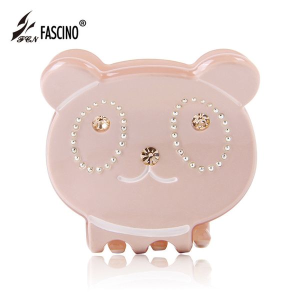 

2020 New Fashion Korean Cute Small Mini Panda Animal Hair Kids Girls Gift Hair Jaw Clips Grasp Accessories (BG820081, Golden;silver