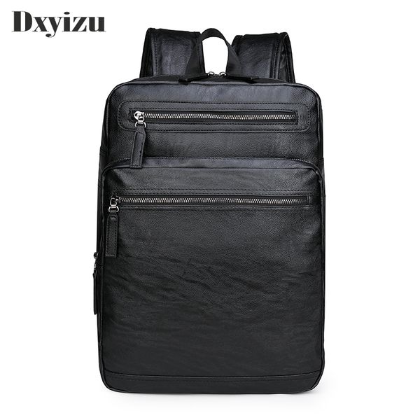 

backpack school waterproof leather for lapmen travel teenage bag male bagpack mochila