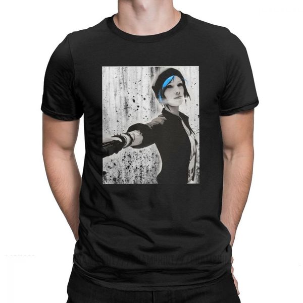 

men's t-shirt life is strange humor pure cotton tee shirt short sleeve t shirts round collar clothes big size