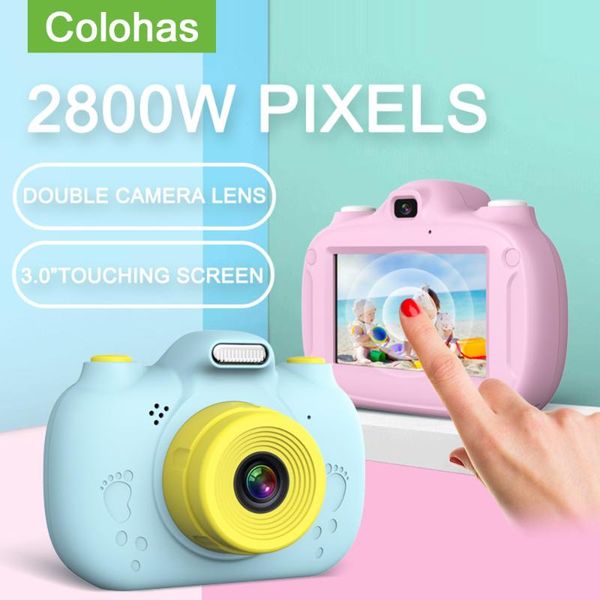 

симпатичная цифровая видеокамера fotograficas игрушка для детей 3-дюймового hd-экран фото детские ребенок подарок на день рождения фото игру