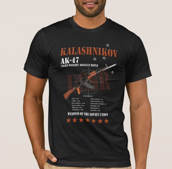 

rare ak-47 russian army kalashnikov gun military men t-shirt