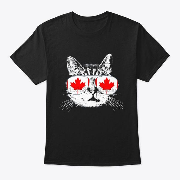 

men t shirt canada flag canadian cat sunglasses women t-shirt