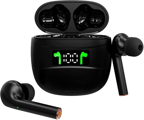 

j3 pro tws wireless bluetooth earphone 5.2 hd earbud bluetooth headset fingerprint touch applicable smartphone with charging box