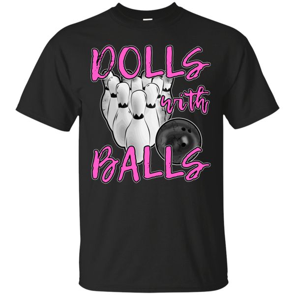 

dolls with balls i love bowling premium t shirt cotton black gift for men harajuku funny tee shirt