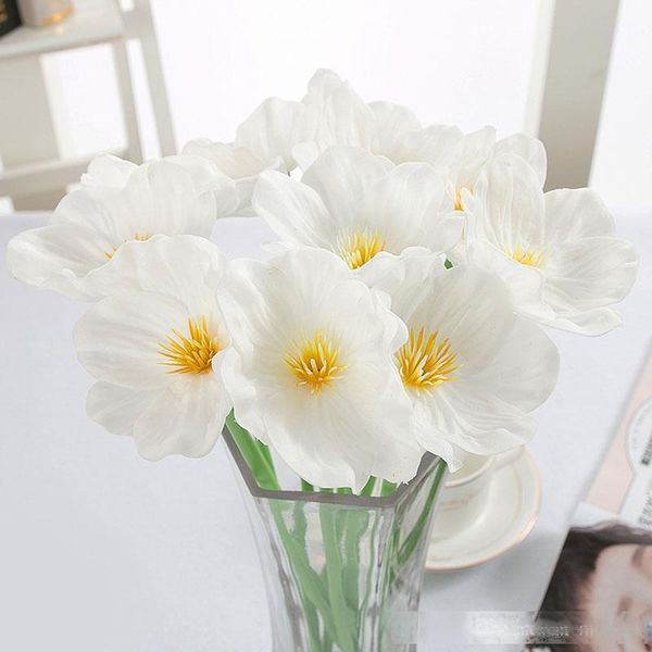 

artifical corn poppy flowers silk single flores wedding party festive home party decorative flowers supplies 0005fl