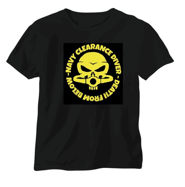 

t shirt navy clearance diver seal special forces helmet eod ran rn(3