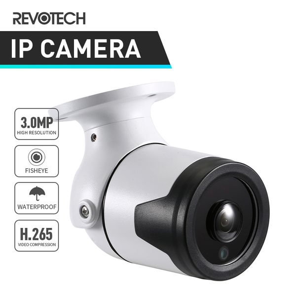 

waterproof fisheye 3mp outdoor bullet ip camera array led ir 1296p / 1080p security hd cam cctv video surveillance system