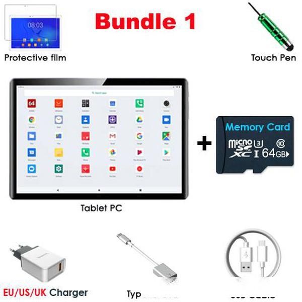 

2020 new wi-fi 10 inch tablet octa core 4gb ram 32gb rom android 9 os 1280x800 hd ips 5.0mp camera 4g fdd lte gps media pad