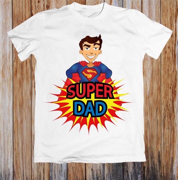 

супер папа унисекс футболка present casual tee shirt